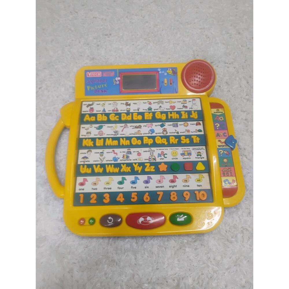 VTG VTech Little Smart Alphabet Picture Desk Talking Educational Toy 1995 WORKS